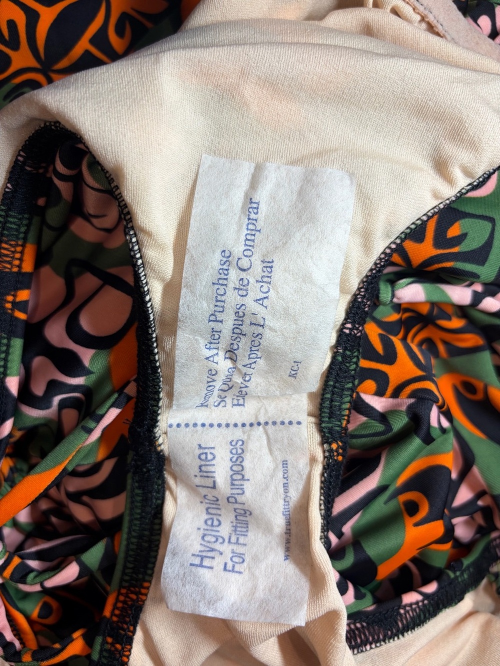 Pinup Couture Raquel Green Palm Springs Tiki Print Halter Swimsuit XS NWT - Picture 9 of 9